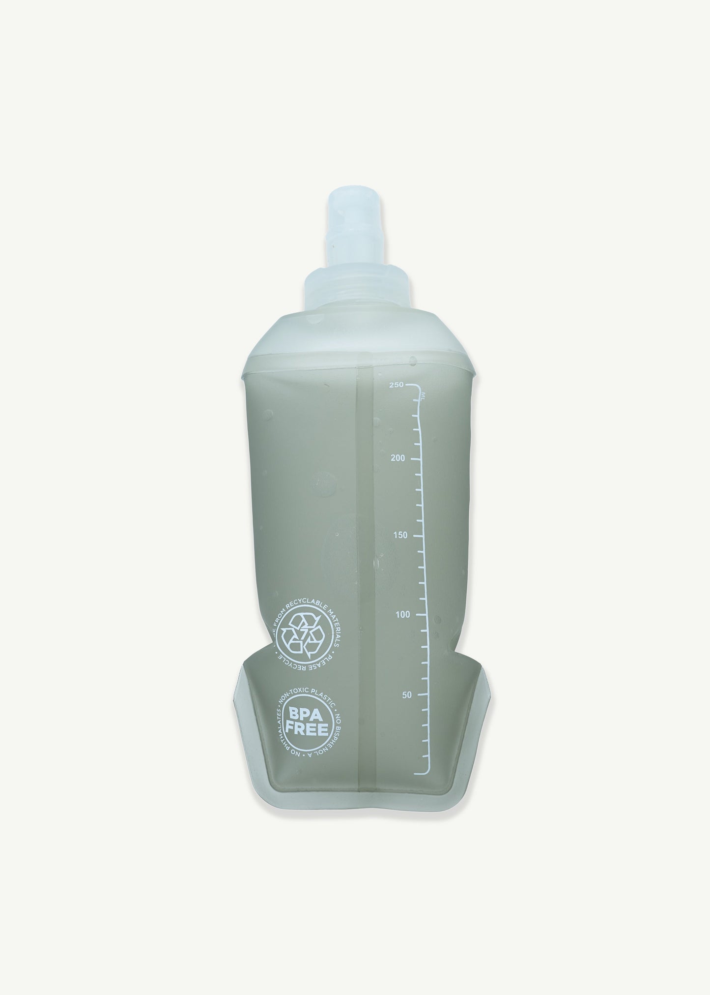 Grey soft squishy flask waterbottle